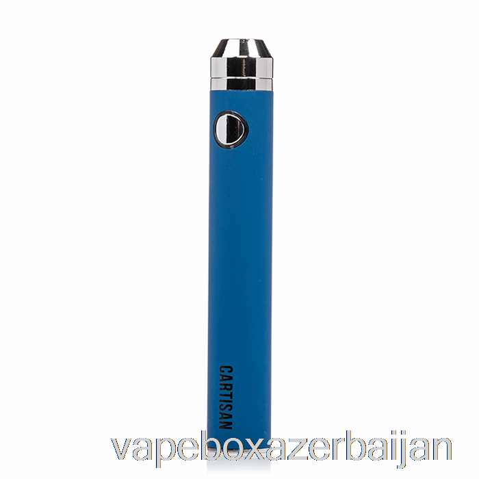E-Juice Vape Cartisan Button VV 1300 510 Battery Blue